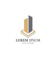 real estate building home logo and symbol vector image