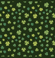 shamrock seamless pattern patricks day vector image vector image