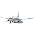 jet passenger airplane vector image vector image