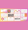 presentation with gradient colors business vector image
