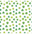 st patricks day shamrocks seamless pattern vector image vector image