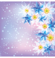 abstract background with flowers vector image vector image