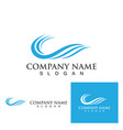 water wave icon vector image vector image
