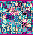 yellow geometric pattern in a patchwork collage vector image vector image