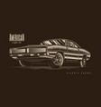 american muscle car vector image