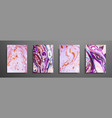 colorful covers design set with textures closeup vector image vector image