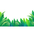 summer tropical background with palm leaves vector image vector image