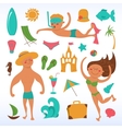 travel icons vector image