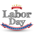 labor day tag vector image vector image