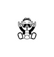 baby metal hand vector image vector image