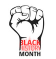 black history month concept vector image