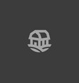 farm house logotype natural organic vector image