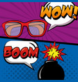 pop art comic vector image