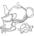 teapot vector image vector image