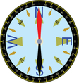 compass vector image