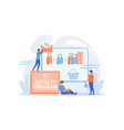 shopping sale discount offer loyalty program vector image vector image
