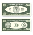us fictitious green paper money in denominations vector image