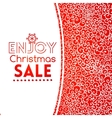christmas sale doodle seamless pattern like lace vector image