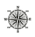 compass wind rose vintage nautical vector image