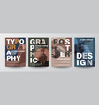 set modern graphic design poster layout vector image vector image