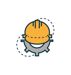 Engineer concept icon Royalty Free Vector Image