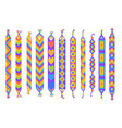rainbow bracelets lgbt bracelet diy beading vector image vector image