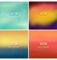 abstract colorful blurred backgrounds set 4 vector image