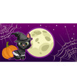 poster in style of holiday all evil halloween vector image
