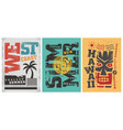 summer t shirt graphic designs vector image vector image