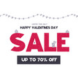 big sale coupon with calligraphy font vector image