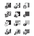 construction materials and building details vector image
