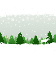 winter landscape vector image