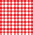 tablecloth background red seamless pattern vector image