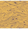wave hair pattern yellow vector image