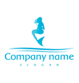mermaid logo vector image vector image