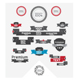 set of retro banners and labels vector image