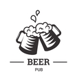 beer insignia badge vector image
