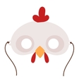 cartoon animal party mask vector image