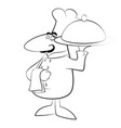 funny chef cook vector image vector image