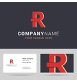 logotype logo template and business card vector image