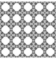seamless pattern black and white stylized floral vector image vector image
