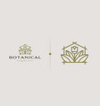 botanical garden logo template universal creative vector image