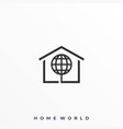 home world template vector image