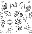 sketch environment seamless pattern vector image
