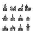 church building icon vector image vector image