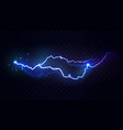electric lightning effect high voltage flash vector image vector image