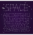 space font vector image vector image