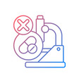 failed research gradient linear icon vector image vector image