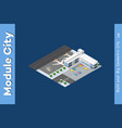 winter isometric airport vector image