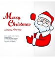 santa blank sign vector image